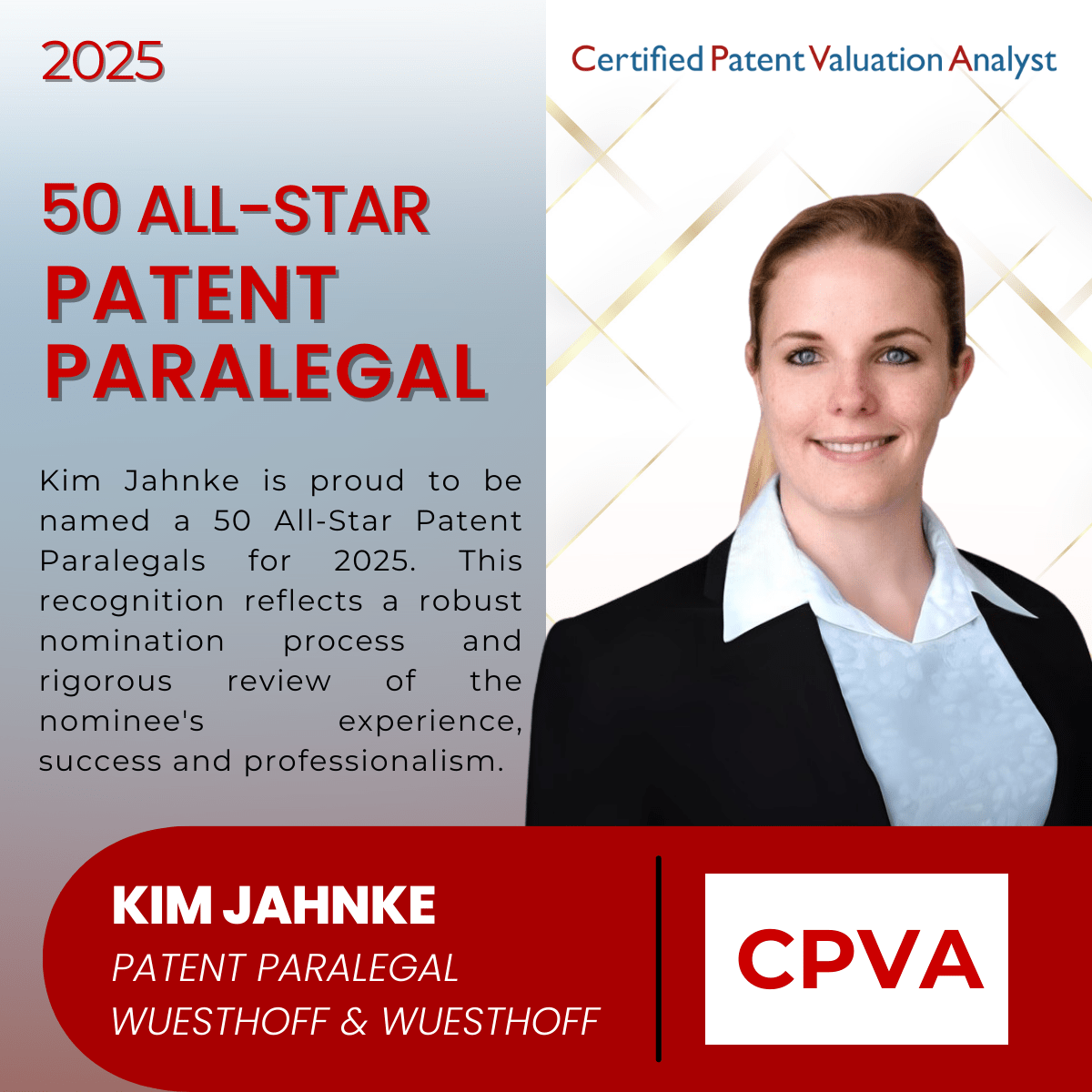50 All-Star Patent Paralegals Acceptance Production/Licensing Fees